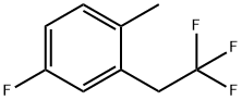 4-FLUORO-1-METHYL-2-(2,2,2-TRIFLUOROETHYL)BENZENE Struktur