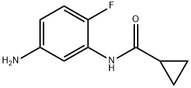 N-(5-amino-2-fluorophenyl)cyclopropanecarboxamide Struktur