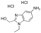 (5-Amino-1-ethyl-1H-benzoimidazol-2-yl)-methanoldihydrochloride Struktur