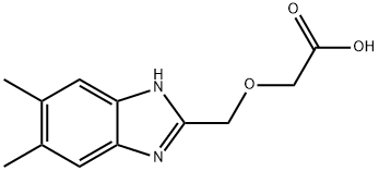 [(5,6-Dimethyl-1H-benzimidazol-2-yl)methoxy]-acetic acid Struktur