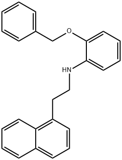 2-(Benzyloxy)-N-[2-(1-naphthyl)ethyl]aniline Struktur