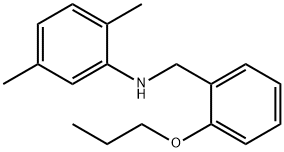 2,5-Dimethyl-N-(2-propoxybenzyl)aniline Struktur