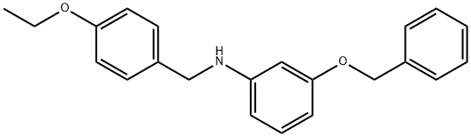 3-(Benzyloxy)-N-(4-ethoxybenzyl)aniline Struktur