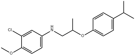 3-Chloro-N-[2-(4-isopropylphenoxy)propyl]-4-methoxyaniline Struktur