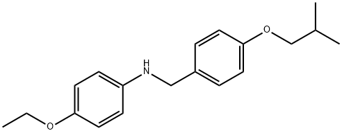 4-Ethoxy-N-(4-isobutoxybenzyl)aniline Struktur