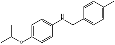 4-Isopropoxy-N-(4-methylbenzyl)aniline Struktur