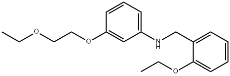 N-(2-Ethoxybenzyl)-3-(2-ethoxyethoxy)aniline Struktur