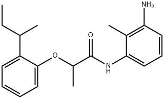 N-(3-Amino-2-methylphenyl)-2-[2-(sec-butyl)-phenoxy]propanamide Struktur