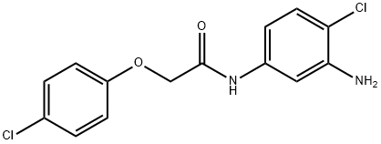 N-(3-Amino-4-chlorophenyl)-2-(4-chlorophenoxy)-acetamide Struktur