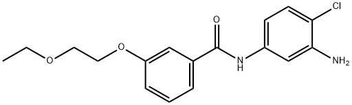 N-(3-Amino-4-chlorophenyl)-3-(2-ethoxyethoxy)-benzamide Struktur