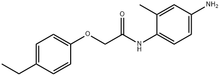 N-(4-Amino-2-methylphenyl)-2-(4-ethylphenoxy)-acetamide Struktur