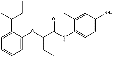 N-(4-Amino-2-methylphenyl)-2-[2-(sec-butyl)-phenoxy]butanamide Struktur