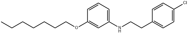 N-(4-Chlorophenethyl)-3-(heptyloxy)aniline Struktur