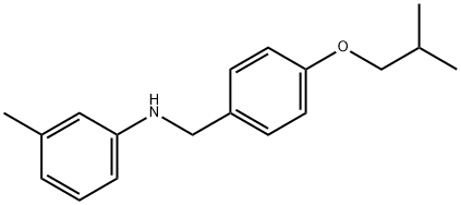 N-(4-Isobutoxybenzyl)-3-methylaniline Struktur