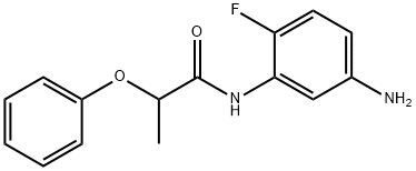 N-(5-Amino-2-fluorophenyl)-2-phenoxypropanamide Struktur