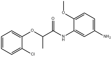 N-(5-Amino-2-methoxyphenyl)-2-(2-chlorophenoxy)-propanamide Struktur