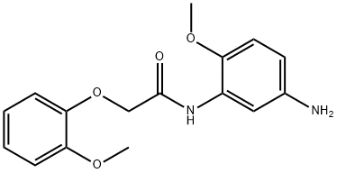 N-(5-Amino-2-methoxyphenyl)-2-(2-methoxyphenoxy)-acetamide Struktur