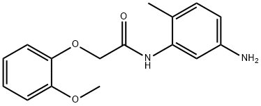 N-(5-Amino-2-methylphenyl)-2-(2-methoxyphenoxy)-acetamide Struktur