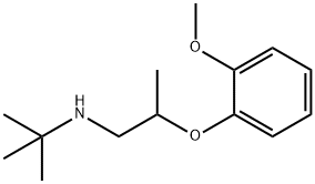 N-(tert-Butyl)-2-(2-methoxyphenoxy)-1-propanamine Struktur