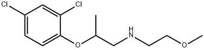 N-[2-(2,4-Dichlorophenoxy)propyl]-N-(2-methoxyethyl)amine Struktur