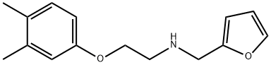 N-[2-(3,4-Dimethylphenoxy)ethyl]-N-(2-furylmethyl)amine Struktur