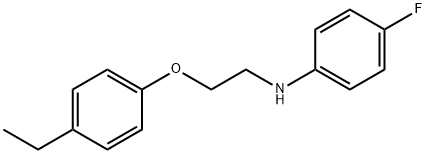 N-[2-(4-Ethylphenoxy)ethyl]-4-fluoroaniline Struktur