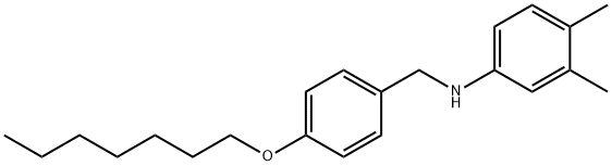 N-[4-(Heptyloxy)benzyl]-3,4-dimethylaniline Struktur