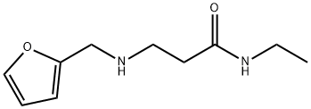 N-Ethyl-3-[(2-furylmethyl)amino]propanamide Struktur