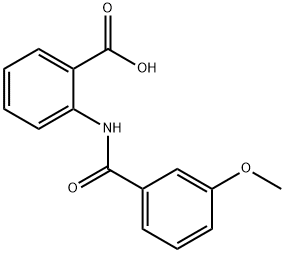 2-[(3-methoxybenzoyl)amino]benzoic acid Struktur