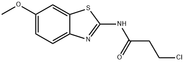 3-chloro-N-(6-methoxy-1,3-benzothiazol-2-yl)propanamide Struktur