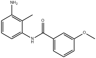 N-(3-amino-2-methylphenyl)-3-methoxybenzamide Struktur