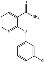 2-(3-chlorophenoxy)nicotinamide Struktur