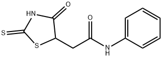 2-(2-mercapto-4-oxo-4,5-dihydro-1,3-thiazol-5-yl)-N-phenylacetamide Struktur