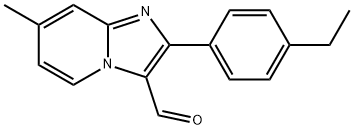 2-(4-ethylphenyl)-7-methylimidazo[1,2-a]pyridine-3-carbaldehyde Struktur