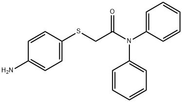 2-[(4-aminophenyl)thio]-N,N-diphenylacetamide Struktur