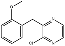 2-chloro-3-(2-methoxybenzyl)pyrazine Struktur