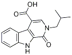 2-isobutyl-1-oxo-2,9-dihydro-1H-beta-carboline-4-carboxylic acid Struktur