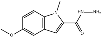 5-methoxy-1-methyl-1H-indole-2-carbohydrazide Struktur