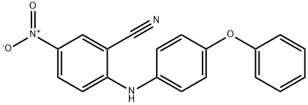 5-nitro-2-[(4-phenoxyphenyl)amino]benzonitrile Struktur