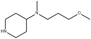 N-(3-methoxypropyl)-N-methylpiperidin-4-amine Struktur