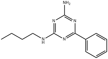 N-butyl-6-phenyl-1,3,5-triazine-2,4-diamine Struktur