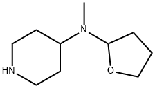 N-methyl-N-(tetrahydrofuran-2-yl)piperidin-4-amine Struktur