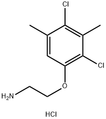 [2-(2,4-dichloro-3,5-dimethylphenoxy)ethyl]amine hydrochloride Struktur