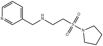 N-(pyridin-3-ylmethyl)-2-(pyrrolidin-1-ylsulfonyl)ethanamine Struktur