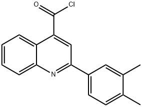 2-(3,4-dimethylphenyl)quinoline-4-carbonyl chloride Struktur