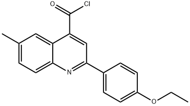 2-(4-ethoxyphenyl)-6-methylquinoline-4-carbonyl chloride Struktur