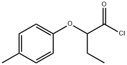 2-(4-methylphenoxy)butanoyl chloride Struktur