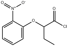 2-(2-nitrophenoxy)butanoyl chloride Struktur