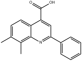 7,8-dimethyl-2-phenylquinoline-4-carboxylic acid Struktur