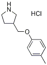 3-[(4-Methylphenoxy)methyl]pyrrolidinehydrochloride Struktur